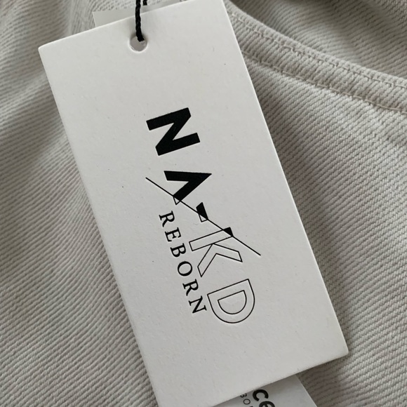 New with tags. Na-kd raw hem jeans - Picture 8 of 12